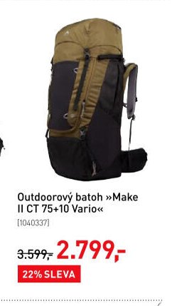 Outdoorový batoh »Make II CT 75+10 Vario«