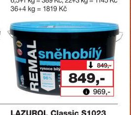 REMAL Sněhobílý malířská barva