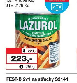 LAZUROL impregnační základ S1033
