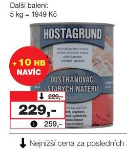 HOSTAGRUND odstraňovač starých nátěrů P8214