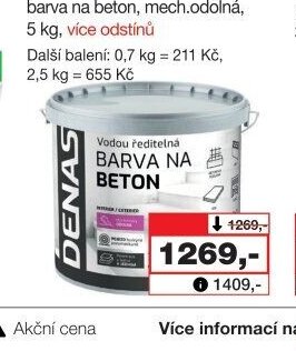 DENAS na beton Exteriér/interiér