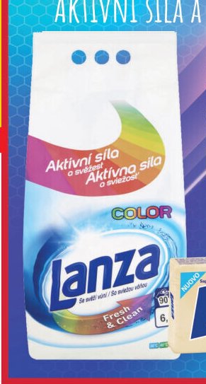 Lanza Fresh & Clean Color praci prášek, 90 praní, 6,3 kg