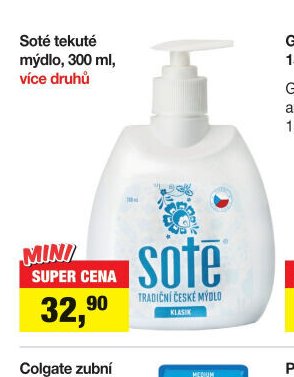 Soté tekuté mýdlo, 300 ml, více druhů