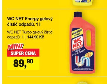 WC NET Energy gelový čistič odpadů, 1 l