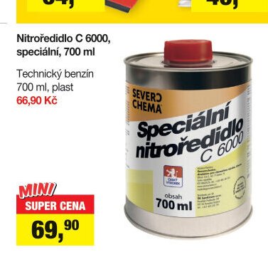 Nitroředidlo C 6000, speciální, 700 ml