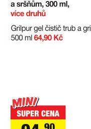 Grilpur gel čistič trub a grilů, 500 ml