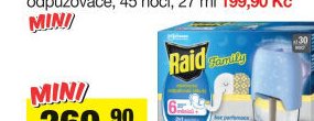 Raid tekutá náplň do elektrického odpuzovače, 45 nocí, 27 ml