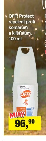OFF! Protect repelent proti komárům a klíšťatům, 100 ml