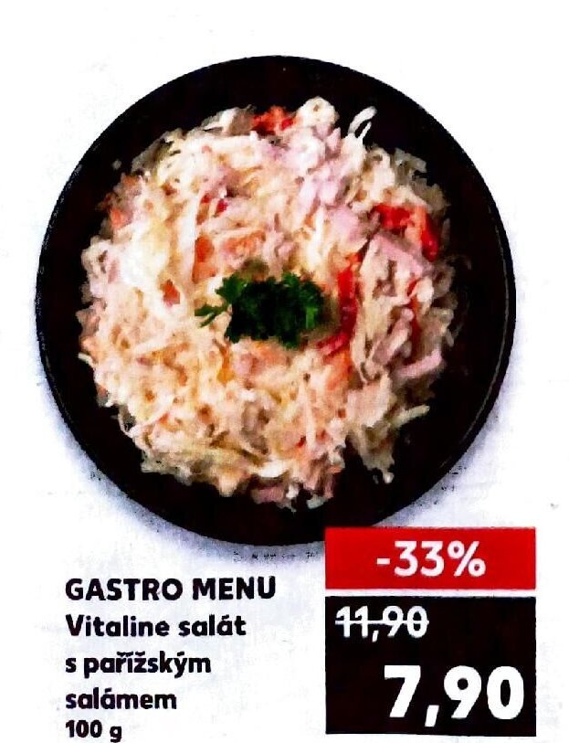 GASTRO MENU Vitaline salát s pařížským salámem 100 g