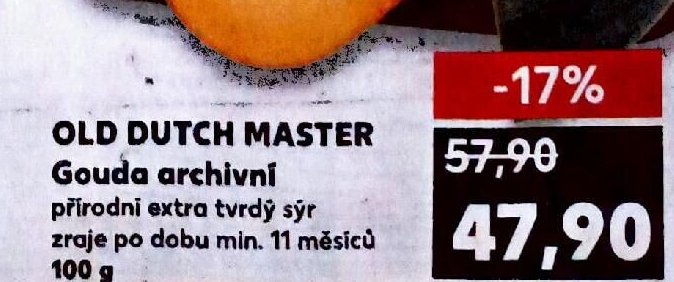 Old Dutch Master Gouda archivni 100g
