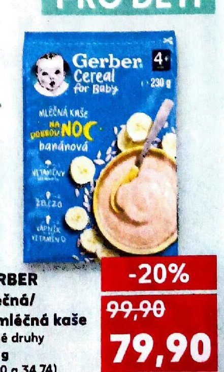 GERBER Mléčná/Nemléčná kaše