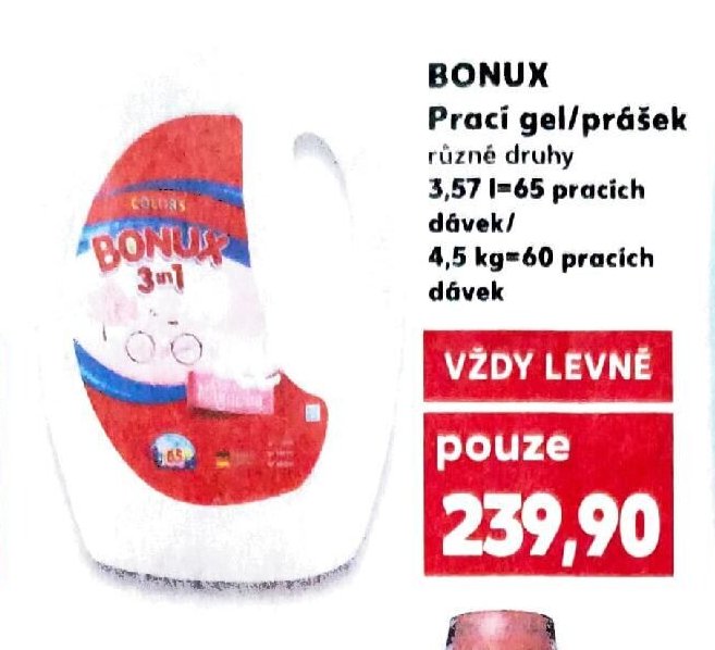 BONUX Prací gel/prášek