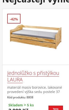 Jednolůžko s přistýlkou LAURA - IDEA nábytek aktualniletaky.eu