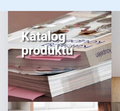 Katalog produktů