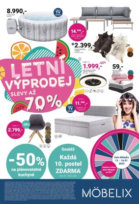 aktuální leták Möbelix 10.7.2023-30.7.2023