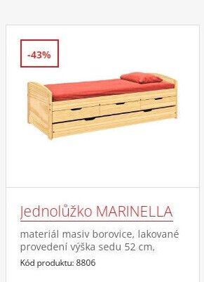 Jednolůžko MARINELLA