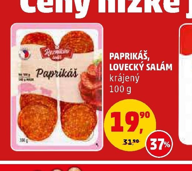 Paprikáš, Lovecký salám krájený 100 g - Penny Market aktualniletaky.eu