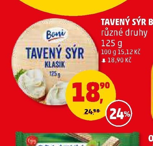 Tavený sýr Boni 125 g - Penny Market aktualniletaky.eu