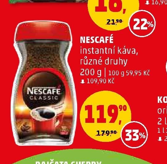 Nescafé instantní káva 200 g - Penny Market aktualniletaky.eu