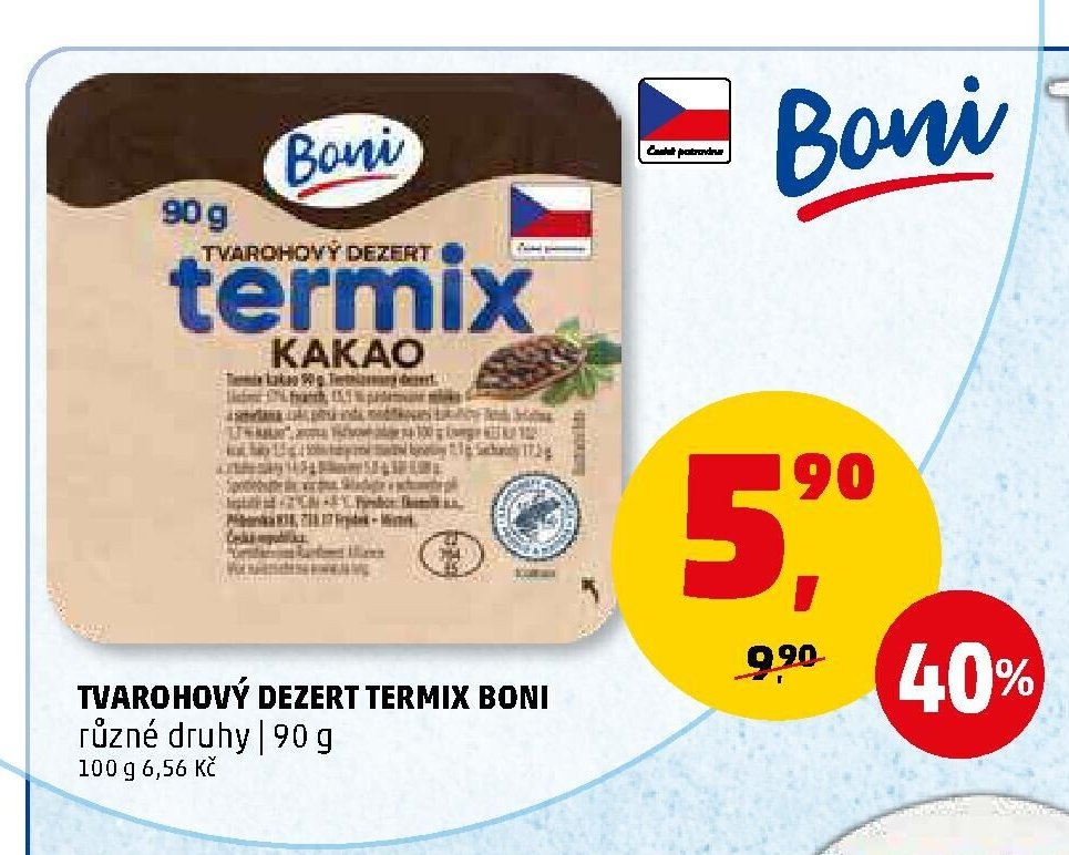 Tvarohový dezert Termix Boni - Penny Market aktualniletaky.eu