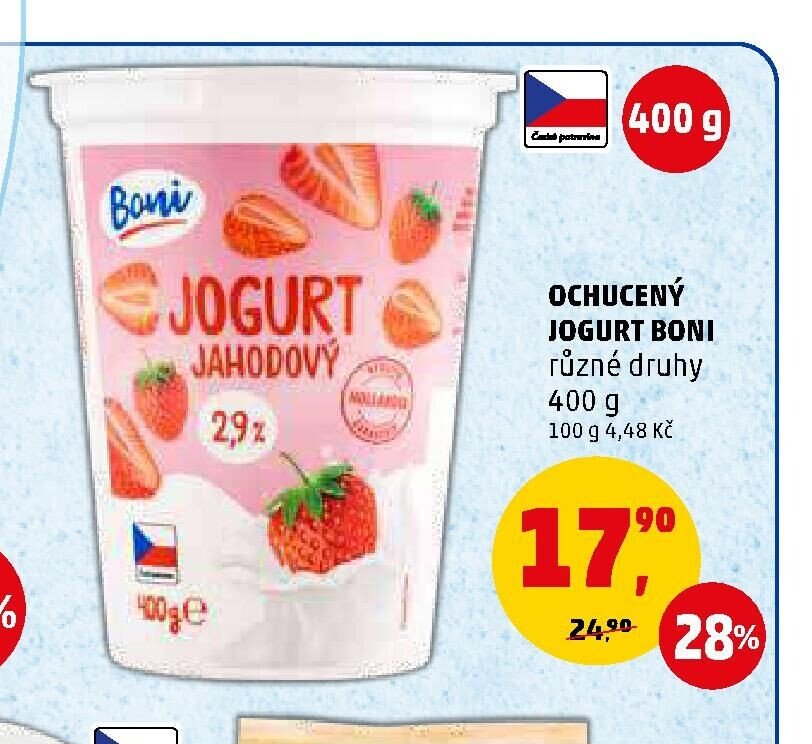 Ochucený jogurt Boni - Penny Market aktualniletaky.eu