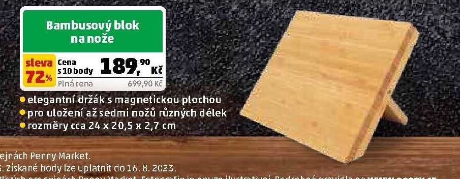 Bambusový blok na nože - Penny Market aktualniletaky.eu