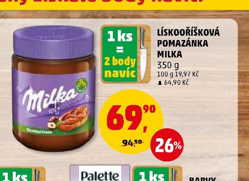 Lískooříšková pomazánka Milka - Penny Market aktualniletaky.eu