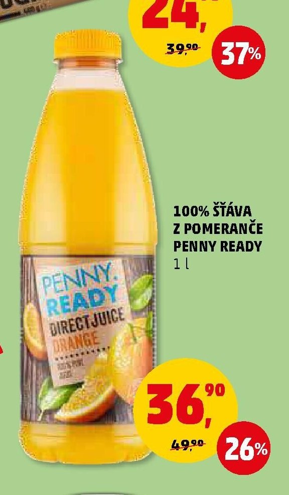 100% šťáva z pomeranče Penny Ready - Penny Market aktualniletaky.eu