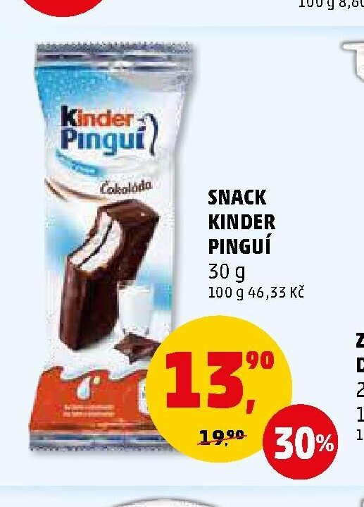 Snack Kinder Pingui - Penny Market aktualniletaky.eu