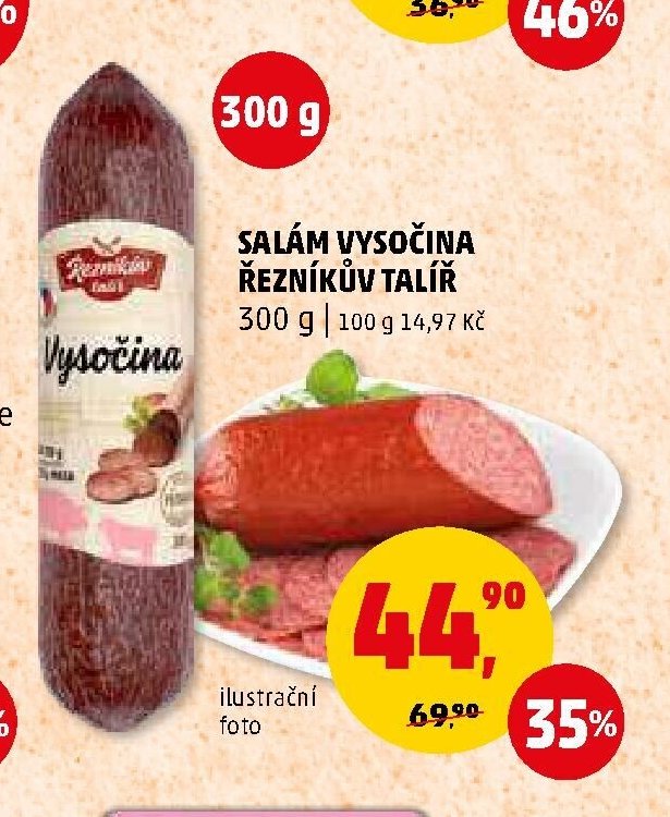 SALÁM VYSOČINA ŘEZNÍKŮV TALÍŘ 300 g - Penny Market aktualniletaky.eu