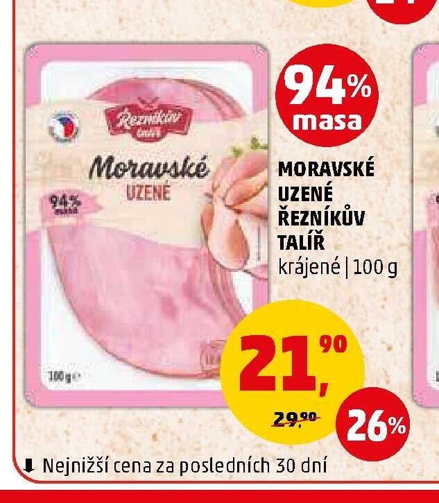 MORAVSKÉ UZENÉ ŘEZNÍKŮV TALÍŘ krájené 100 g - Penny Market aktualniletaky.eu