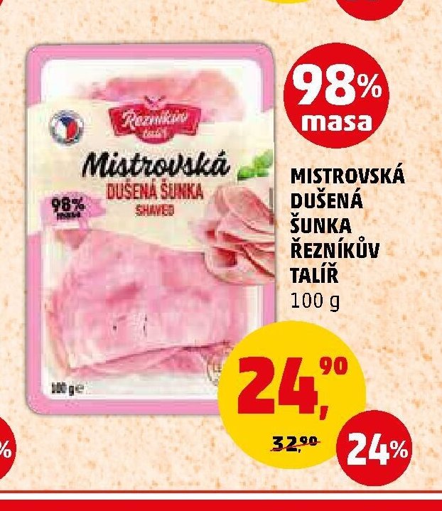 MISTROVSKÁ DUŠENÁ ŠUNKA ŘEZNÍKŮV TALÍŘ 100 g - Penny Market aktualniletaky.eu