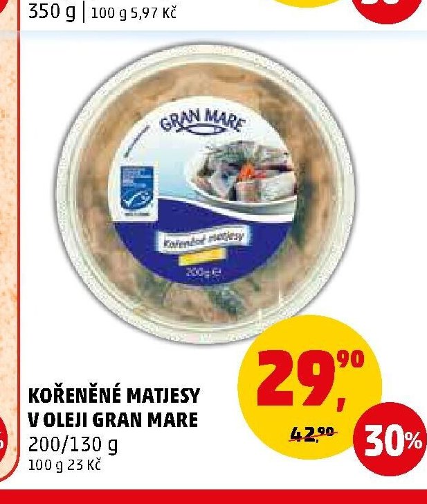 KOŘENĚNÉ MATJESY V OLEJI GRAN MARE - Penny Market aktualniletaky.eu