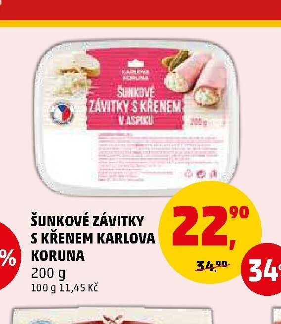 ŠUNKOVÉ ZÁVITKY S KŘENEM KARLOVA KORUNA - Penny Market aktualniletaky.eu