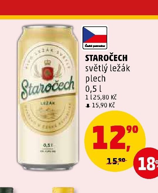 Staročech světlý ležák plech 0,5 l - Penny Market aktualniletaky.eu