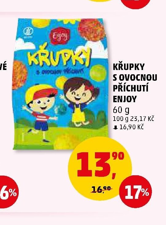 Křupky s ovocnou příchutí Enjoy - Penny Market aktualniletaky.eu