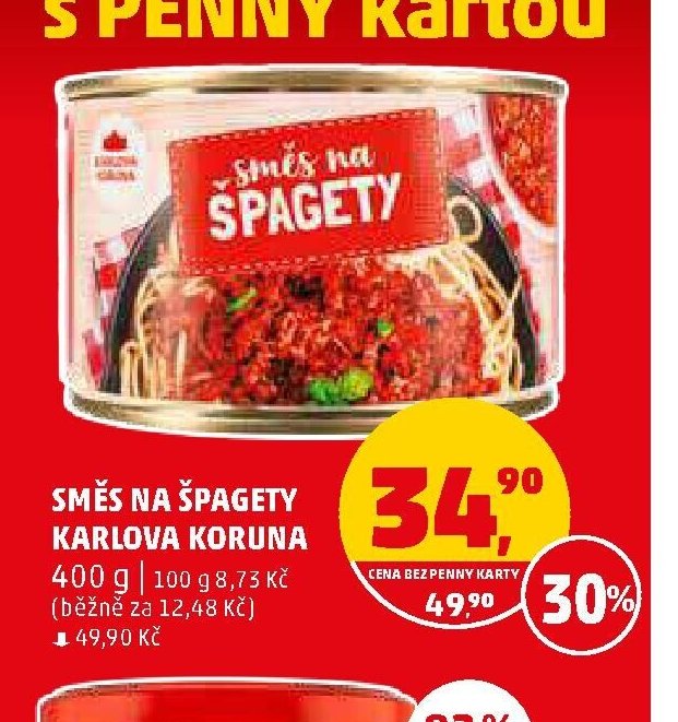 SMĚS NA ŠPAGETY KARLOVA KORUNA - Penny Market aktualniletaky.eu