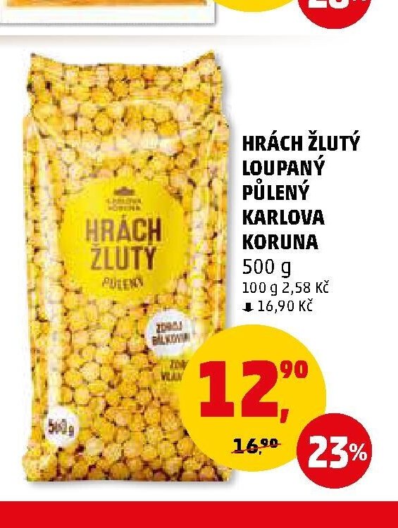HRÁCH ŽLUTÝ LOUPANÝ PŮLENÝ KARLOVA KORUNA - Penny Market aktualniletaky.eu