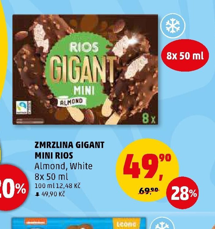 Zmrzlina Gigant Mini Rios Almond, White - Penny Market aktualniletaky.eu
