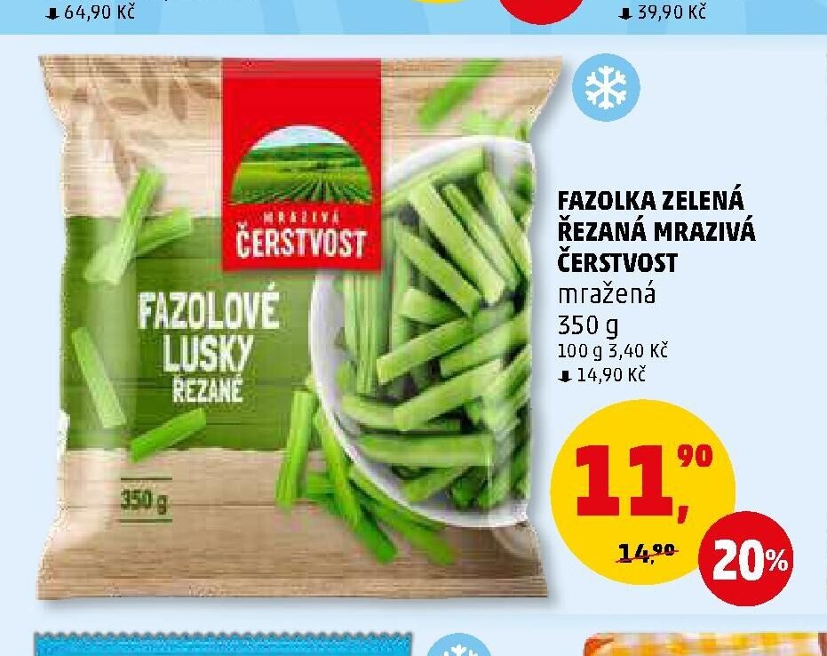 Fazolka zelená řezaná mražená Čerstvost - Penny Market aktualniletaky.eu