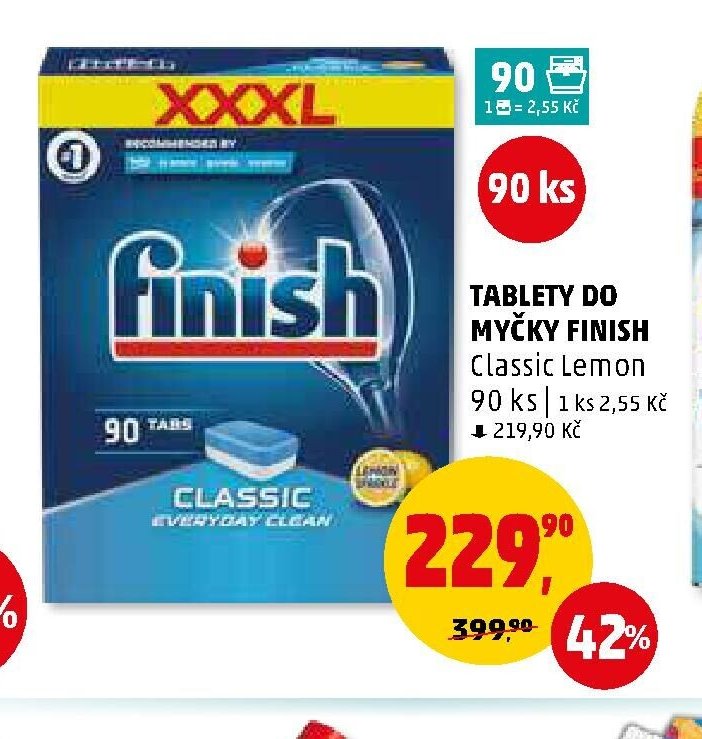 Tablety do myčky Finish Classic Lemon - Penny Market aktualniletaky.eu