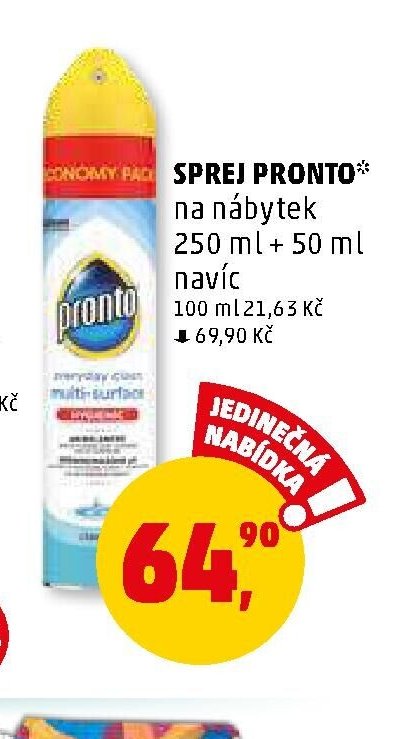 Sprej Pronto na nábytek - Penny Market aktualniletaky.eu