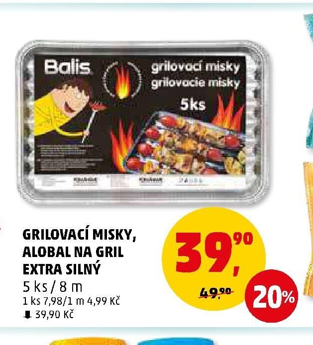 Grilovací misky Alobal na gril extra silný - Penny Market aktualniletaky.eu