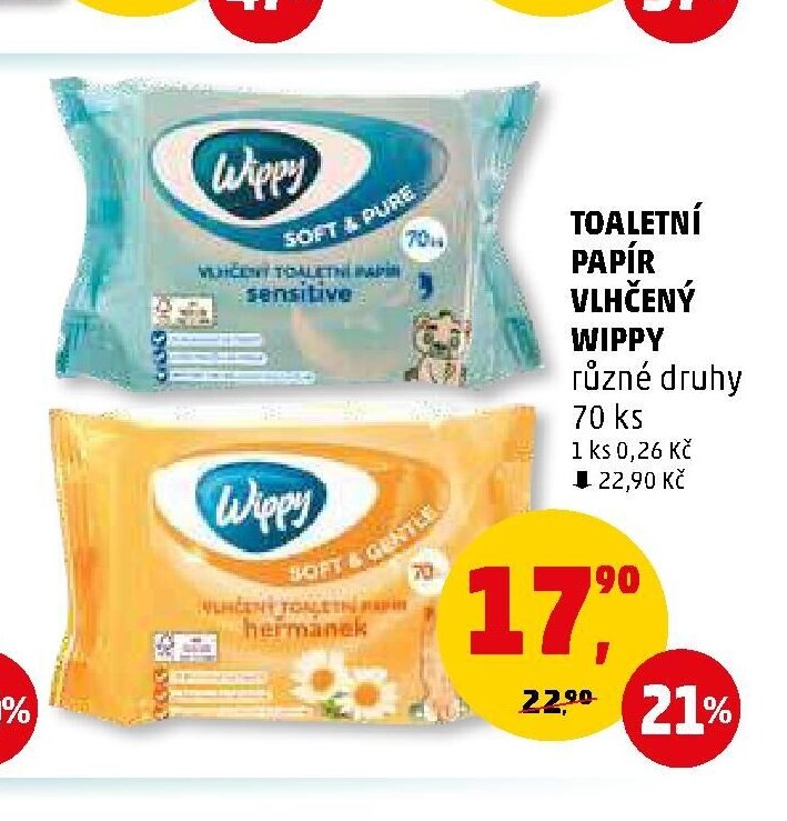 Toaletní papír vlhčený Wippy - Penny Market aktualniletaky.eu