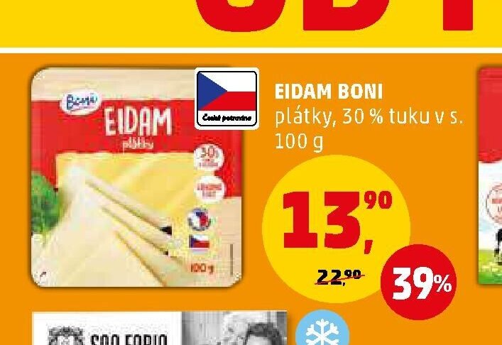 Eidam Boni plátky 30% tuku v s. - Penny Market aktualniletaky.eu