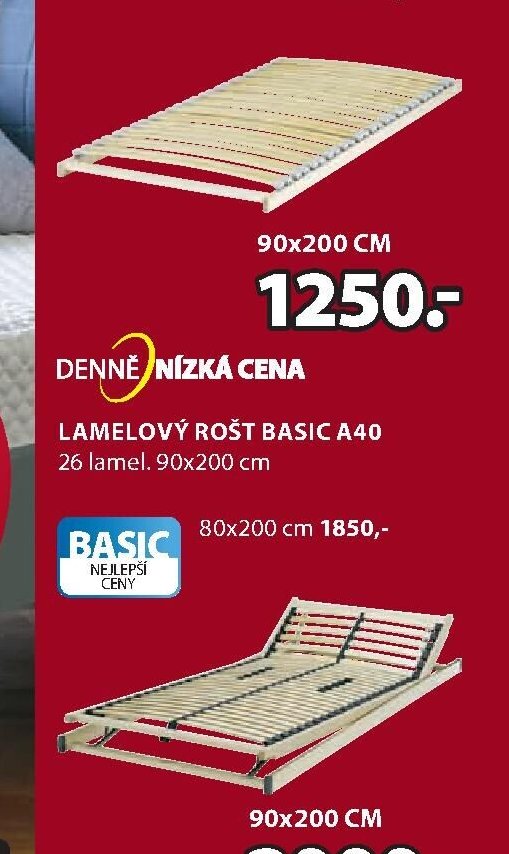 Lamelový rošt Basic A40