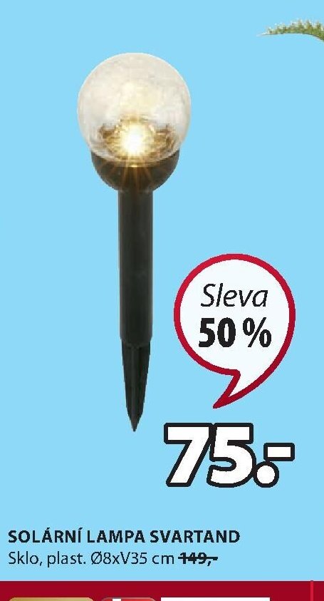 SOLÁRNÍ LAMPA SVARTAND