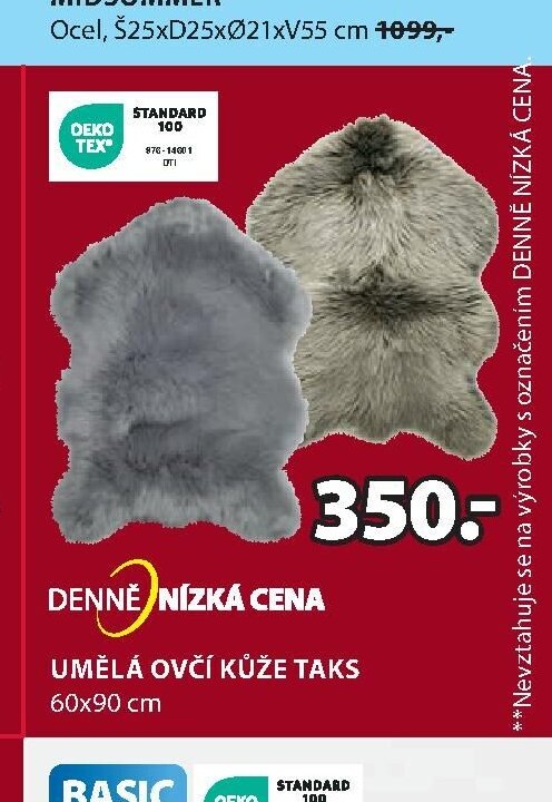 UMĚLÁ OVČÍ KŮŽE TAKS