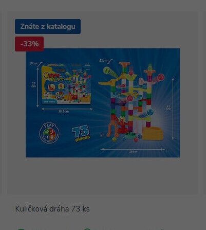 Kuličková dráha 73 ks