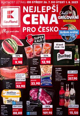 aktuální leták Kaufland 26.7.2023-1.8.2023